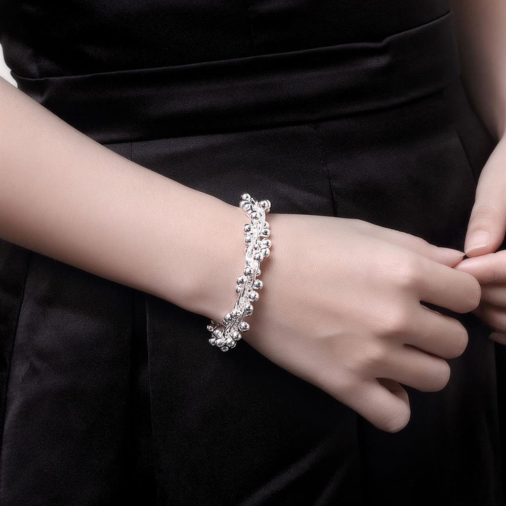 Mode 925 Sterling Zilveren Sieraden Set Oorbellen Armband Ringen Kettingen Voor Vrouwen Fijne Druif Kralen Hanger Wedding Party