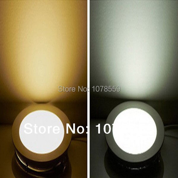Panel de luces led de 12W, chip Epistar, 960lm, Blanco cálido/blanco, redondo, suspendido, SMD, 85-265V,