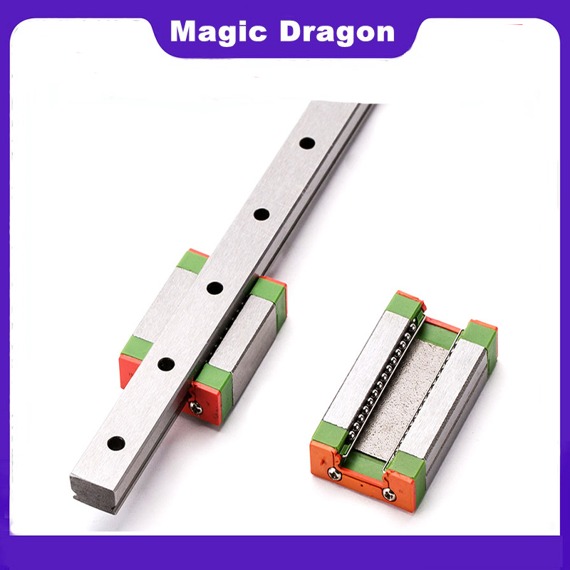 2pcs 12mm Linear Guide MGN12 L= 300mm linear rail way + MGN12C or MGN12H Long linear carriage for CNC XYZ Axis