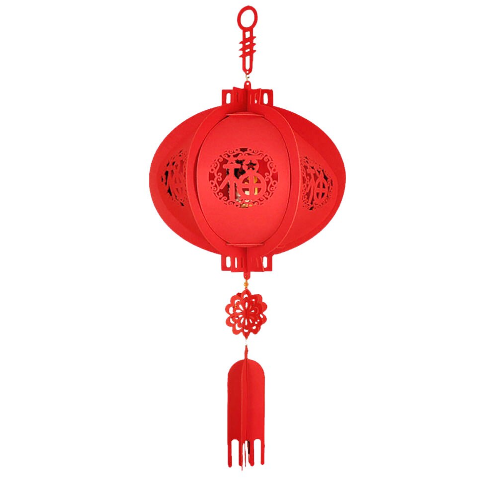 Appeso tradizionale Cinese Lanterna Rossa per Buona Fortuna Felice Anno Nuovo per il Regalo 3D Lanterna Decorare Decorazione Della Casa: 4