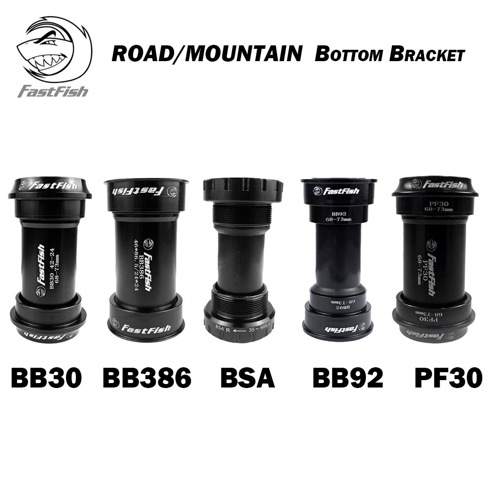 MTB Road Bike Bottom Bracket For BB92 BB386 BB30 PF30 BSA 24/22mm 41/42/46mm Mountain Bicycle Crankset Chainset Crank Compatible