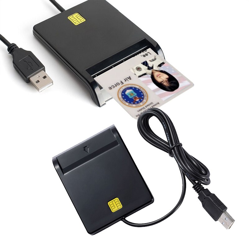 Smart Card Reader For Bank Card IC/ID card Reader for Windows 7 8Linux OS for ISO 7816 EMV Chip Card Reader