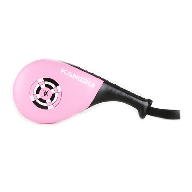 KANGRUI Taekwondo Boxing Pads Equipment Karate Punch PU Rebound Pads Double Kick Kids Adult Boxing Pad Boxer Training: Pink