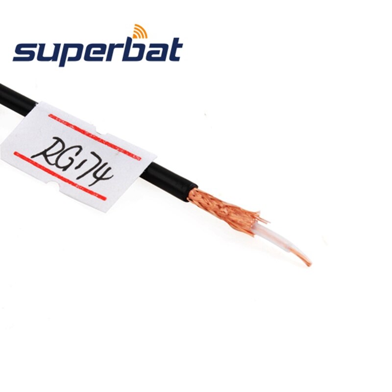 Superbat 15.24M Rf Coaxiale Kabel Adapter Connector Coax Kabel M17/119-RG174 / 50 Voeten