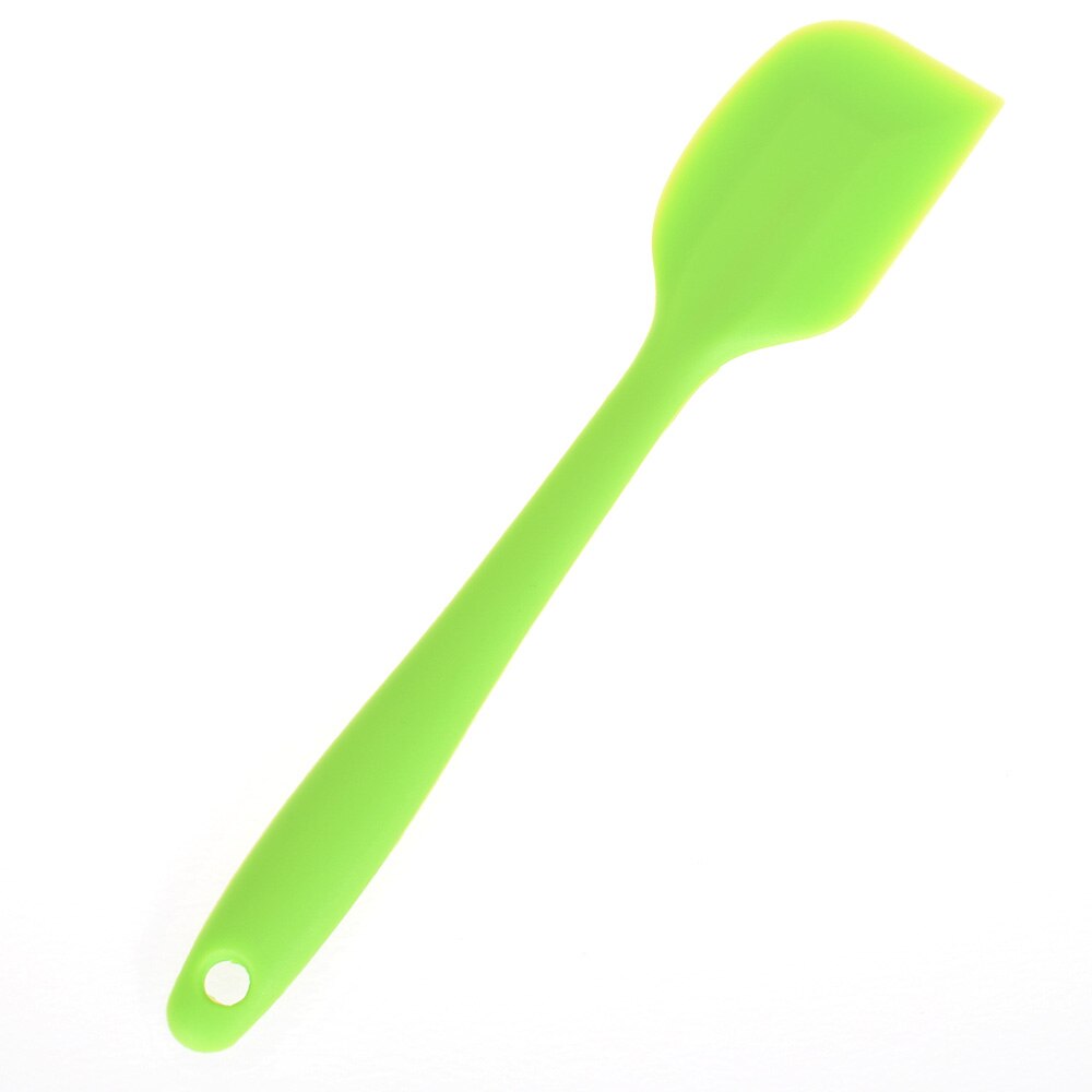 no palo espátula para mantequilla y crema pastelera espátula para mezclar masa cepillo panadería pan de postre pala herramienta para hornear de silicona: green