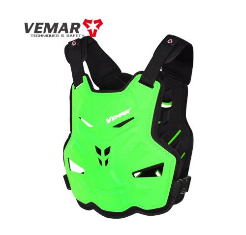 Body Armor Vemar BMX Race Back Chest Pad Motocross Dirtbike Pad Guard Protector Enduro Men Motorcycle Guards Protection Adult: green