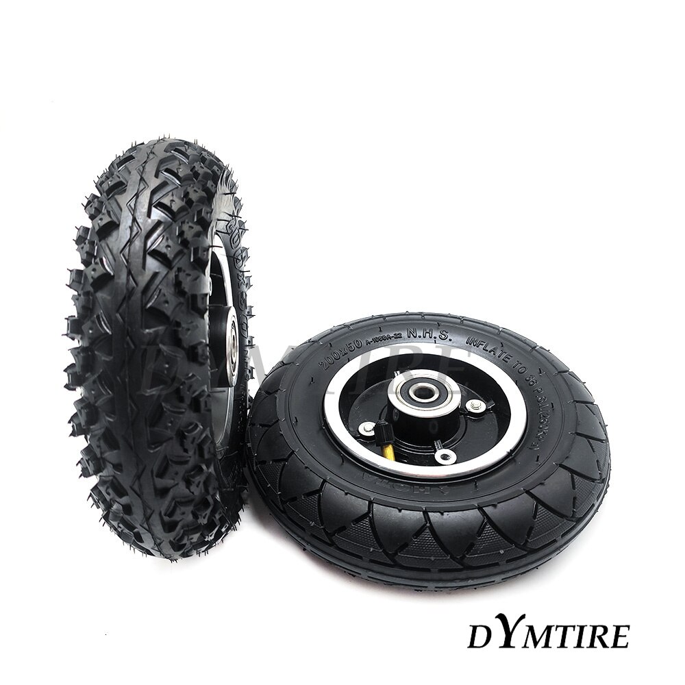 8 Inch Pneumatic Front Wheel 200x50 Tire for Electric Scooter Anti Slip Off Road Wear Resistant Tyre Accessories