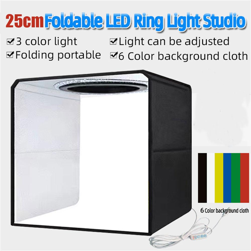 Led Studio Case Lightbox Folding Mini Photo Studio Photography Lighting Shooting Tent Box For Artisans Artistsn