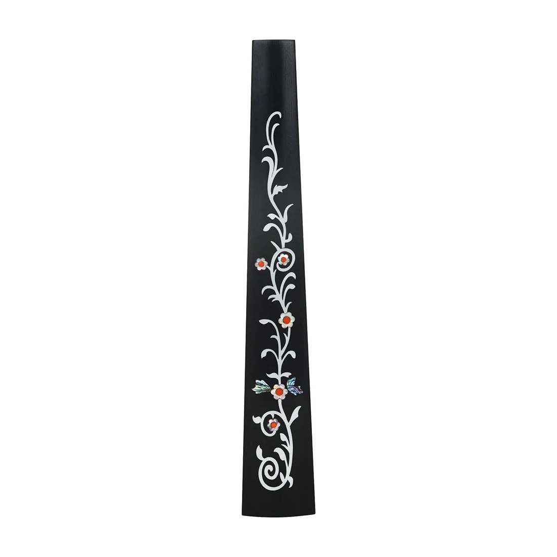 Diapasón de ébano para violín 4/4, incrustaciones de mano, conchas de colores, diapasón de ébano, cuerda, piezas de instrumentos, accesorios: Gris claro