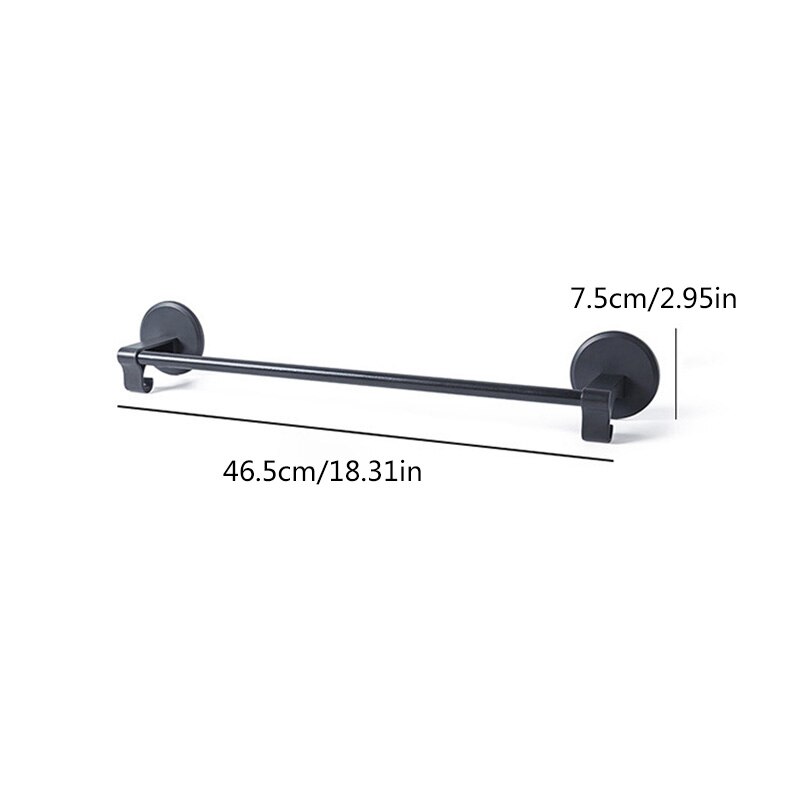 Toallero nórdico, toallero montado en la pared, toallero, barra única, pasta fuerte, estante para toallas con gancho, toallero de baño, colgador de 4 colores