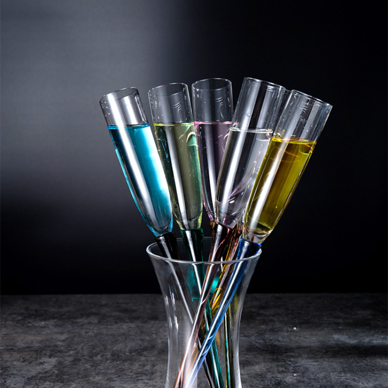 Moderne glasfarve strand kop champagneglas cocktail glas bar hotel ktv leisure  wf529919