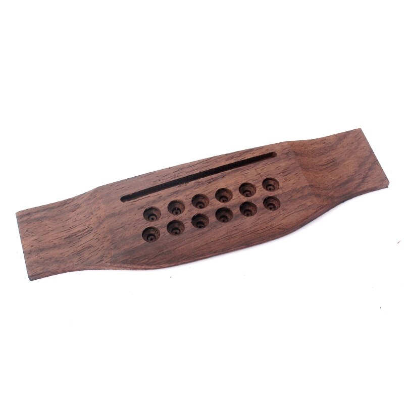 Rosewood Bridge for 12 String Acoustic Guitar Accessories Part Replacement Guitar Part Accessories
