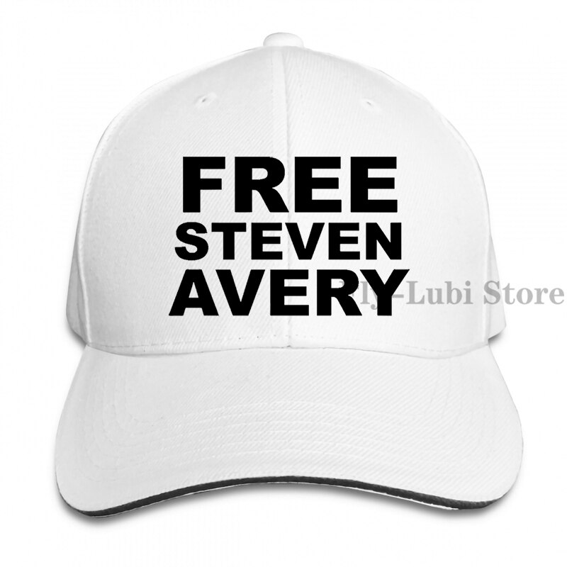 Free Steven Avery Baseball cap men women Trucker Hats adjustable cap: 1-White