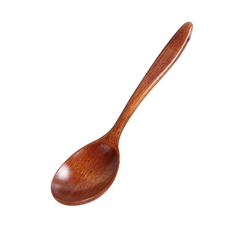 Cuillère à café en bois bambou cuisine ustensile de cuisine outil soupe remuant cuillère à café restauration vaisselle remuer bâton lait thé lait miel: 01
