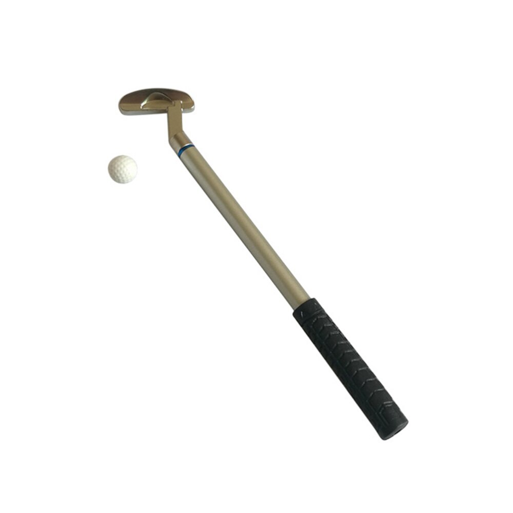 6 Pcs Desktop Mini Club Pen Metal Club Kit Decorative Pen Table Game Props Desk Stationery Ballpoint with Core (Black, Blue Core