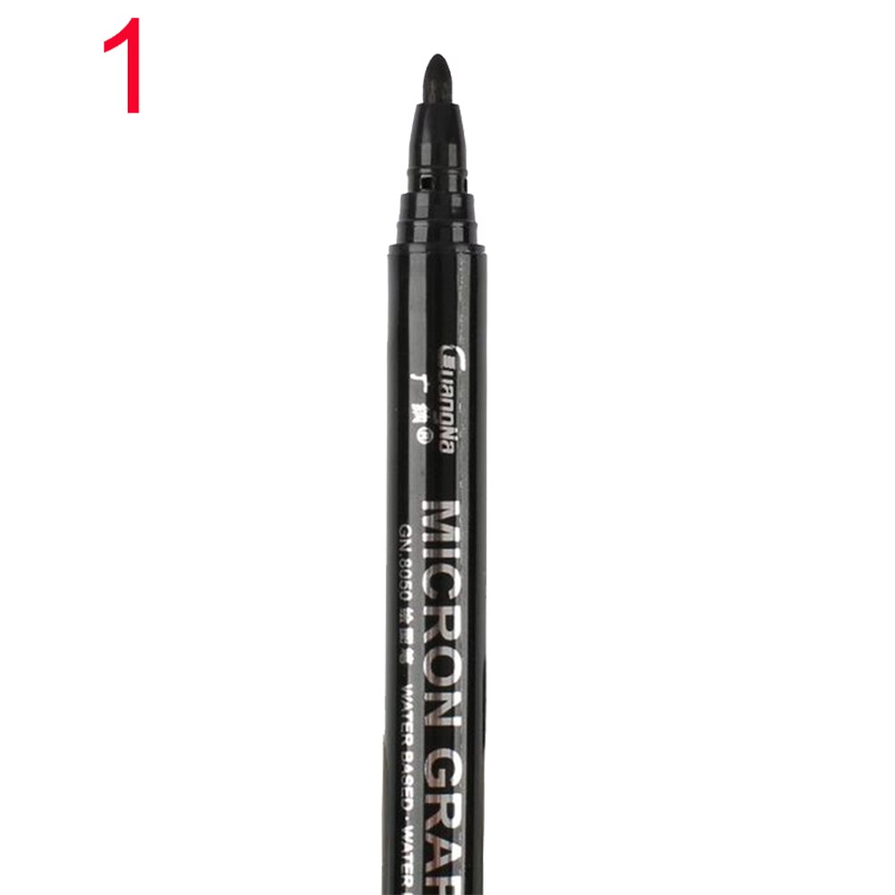 Zwarte fijne punt tekenlijn schetspen strip anime kunstmarker waterdicht voor ontwerpers dq: 1mm