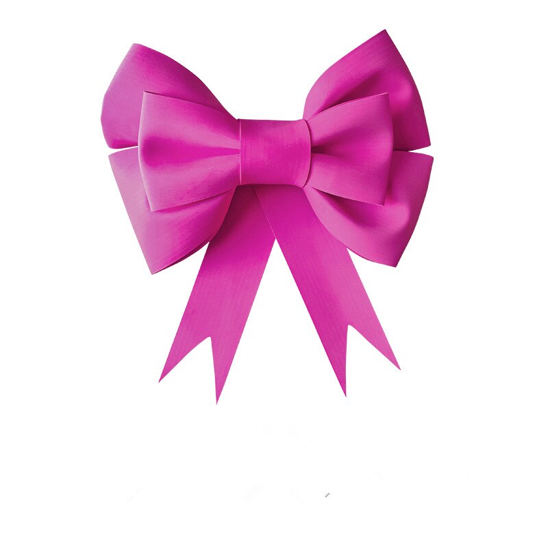 50cm Große Größe verrotten Bogen Dekoration Hochzeit Geburtstag Party Handgemachte DIY Dekoration Heimat Dekoration Bogen Schießen Requisiten Dekoration: Magenta