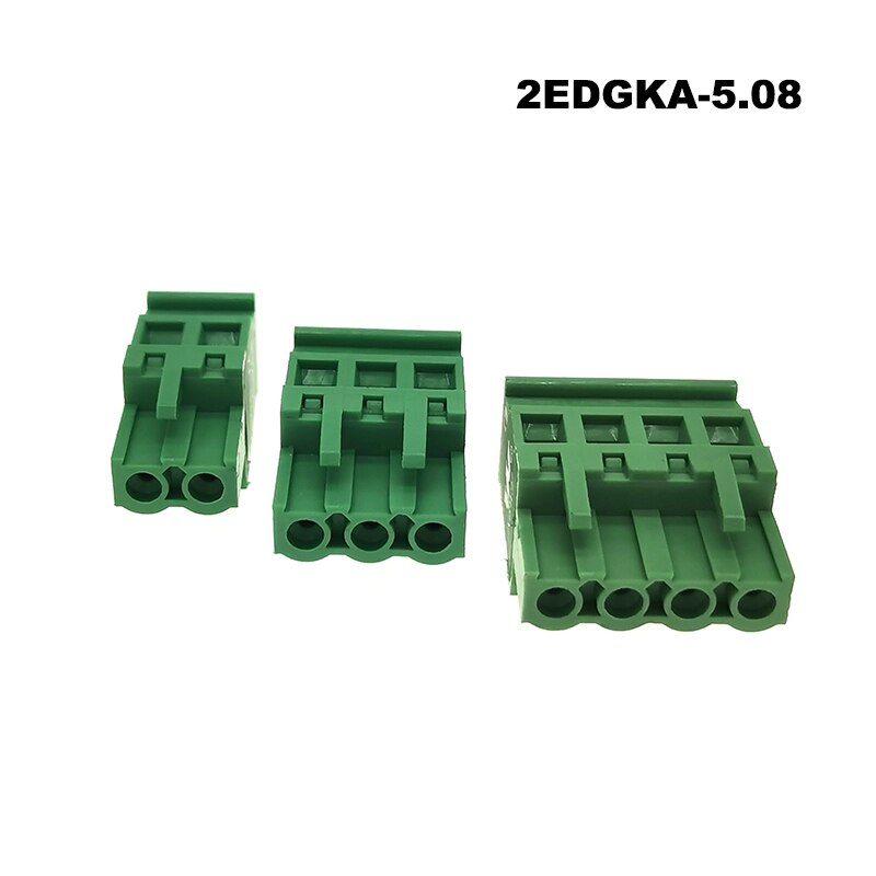 5Pcs Pitch 5.08mm Plug-in PCB Screw Terminal Block Connector 2EDGK/KA Male 2/3/4/5/6/7/8/9/10P Morsettiera Pluggable Bornier