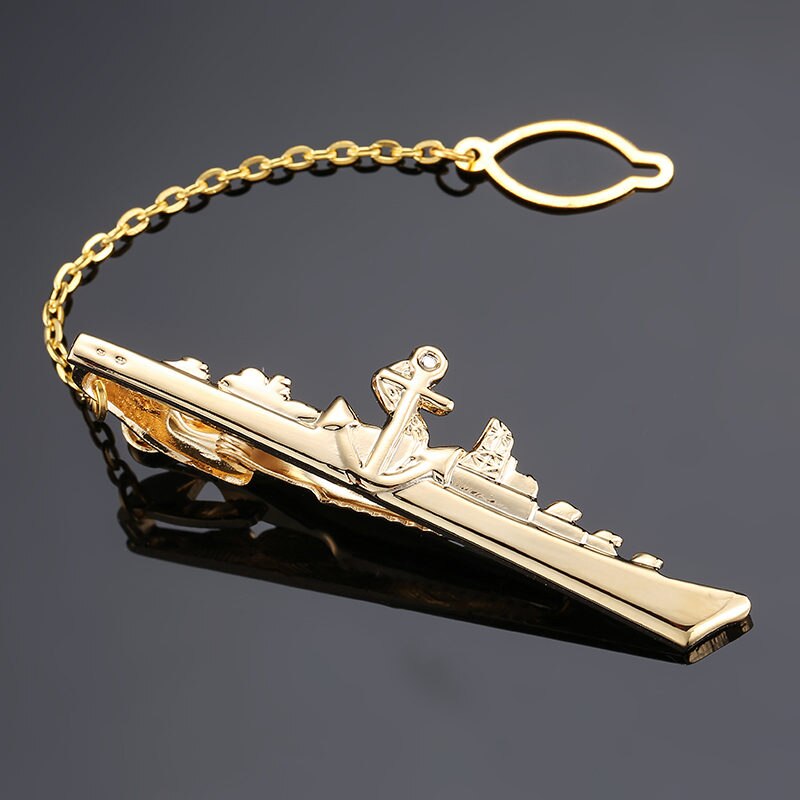 Fermacravatta da uomo in oro nuovi gioielli di moda musica navata forbici aereo fermacravatta camicia da sposa francese cravatta distintivo spillo regalo