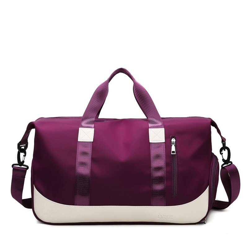 Brauch trocken nass Fitness Tasche Nylon Ausbildung Schulter Männer Tasche Reisen Yoga Fitnessstudio Tasche schwimmen Frauen Gymtas Tasche tragen an Gepäck duffle Tasche: Fuchsie