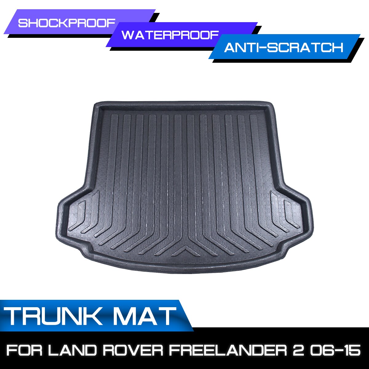 Voor land rover freelander 2 2006 2007 auto vloermat tapijt achterkofferbak anti-modder afdekking