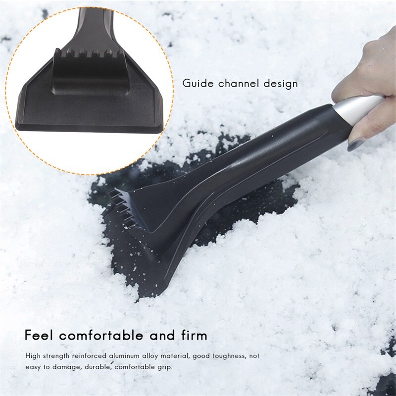 Desmontable auto EVA pala de nieve hielo pala mango largo cepillo de nieve de aluminio portátil de aleación de remoción de nieve pala