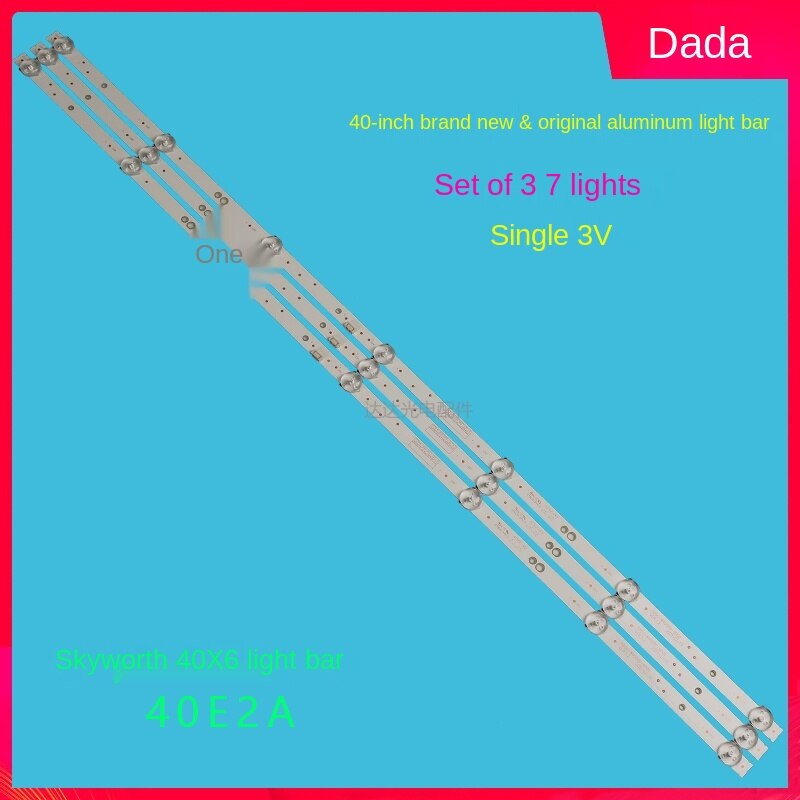762mm de tira de led para iluminación trasera 7 lâmpada párr 40 "tv lcd JL.D40071330-020DS-M-V02/V01 40X640E2A 5800-W40000-AP00 7794-640000-D110