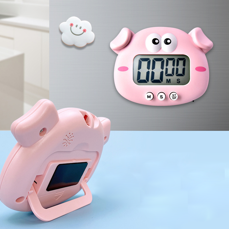 Timer digitale per bambini studio Cucina Conto alla rovescia Sveglia Timer da studio per bambini Simpatici animali Timer Cucina gadget da cucina Regalo Nuovo