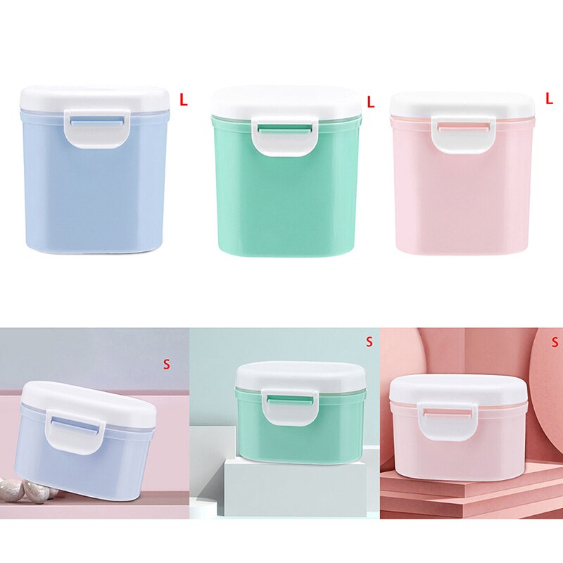 Baby Formula Milk Storage Infants Portable Milk Powder Formula Dispenser Food Container Storage Feeding Box for Kids Food PP Box