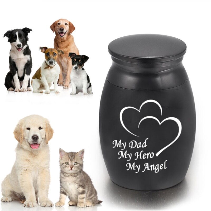 Pequena lembrança urnas para cinzas humanas pet mini cremação urna de aço inoxidável cinzas lembrança memorial cinzas titular