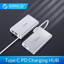 ORICO 6-in-1 USB C Hub met PD Opladen Laptop Docking Station 4K Video HD RJ45 netwerk Converter USB HUB voor MacBook Pro