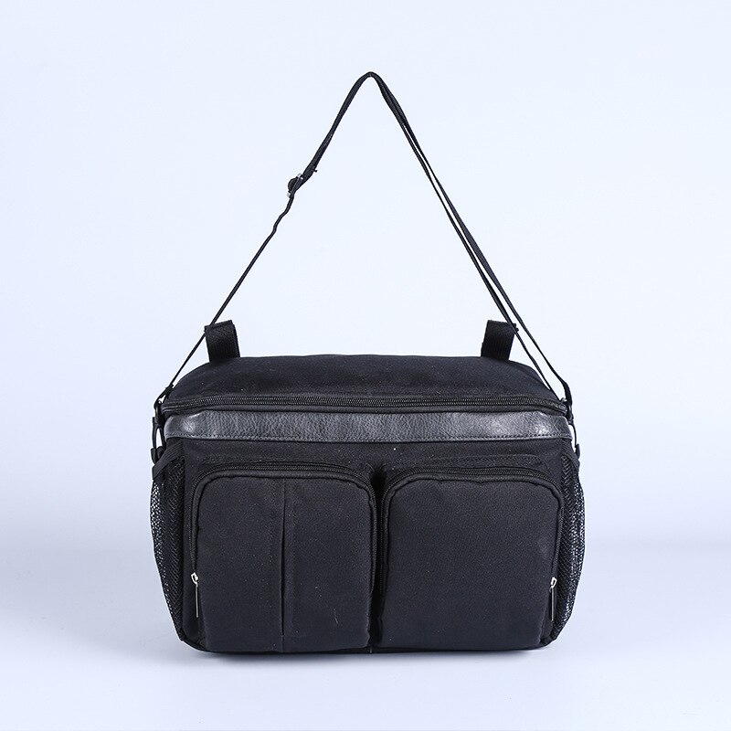 Baby ting ble barnevogn tasker buggy organizer stor baby taske mor rejse rygsæk hængende vogn barnevogn buggy cart flaske taske: Sort 33 x 14 x 23cm