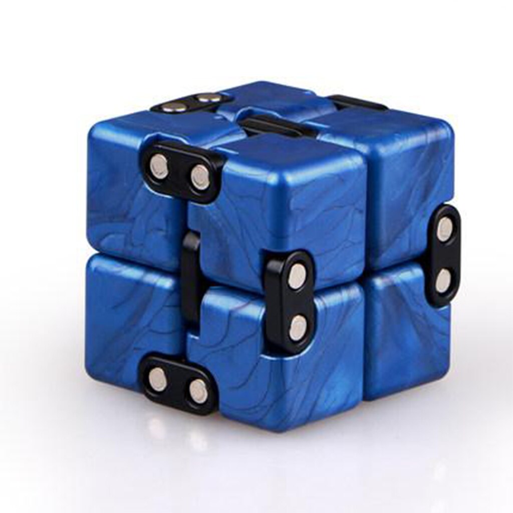 Ultra-smooth Magic Cube Puzzle Speed Kids Children Adults Twist Toys Fidget: Blue