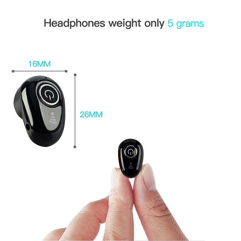Mini Bluetooth Earphone Wireless In-Ear Invisible Auriculares Earbud Handsfree Headset Stereo with Mic for xiaomi Samsung huawei