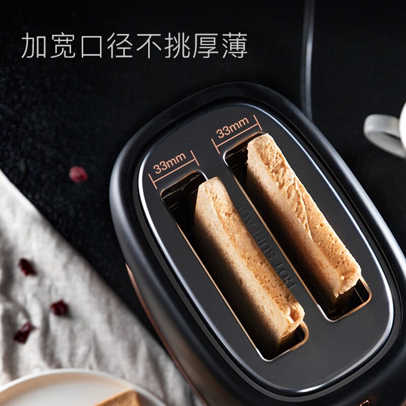 Household Toaster With 2 Slices Slot Automatic Warm Multifunctional Breakfast Bread baking Machine 680W Toast Maker EU