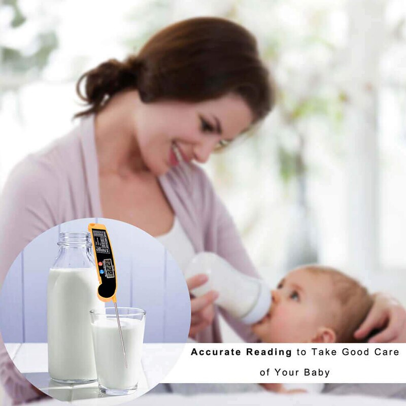 Digital Instant Read Meat Thermometer with Highly Accurate Temperature Probe Electric Cooking Thermometer for Kitchen Food Gril