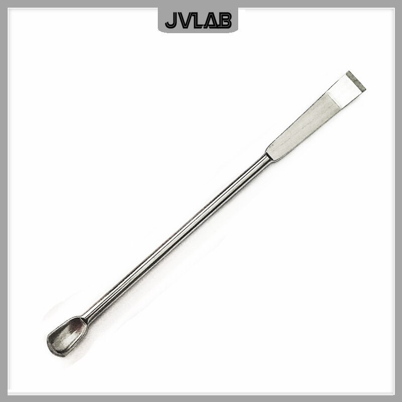 Cuchara raspadora de Micro medicamentos, espátula de acero inoxidable, pala de longitud de 100mm, cuchara para medicina con traza SUS, 10 cm/PK