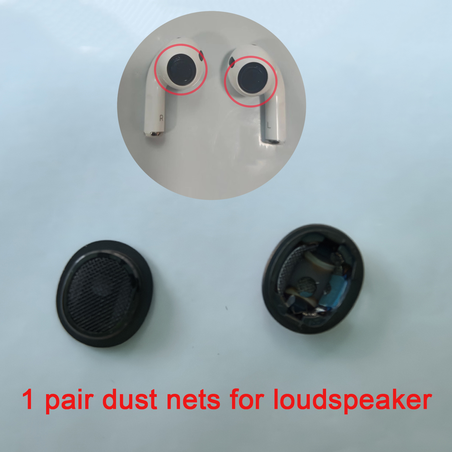 Earphone Dustptoof Net Mesh Filter with Frame Repair Replacement Parts Outlet Cover Mesh Filter Nets for Airpods Pro: Olive