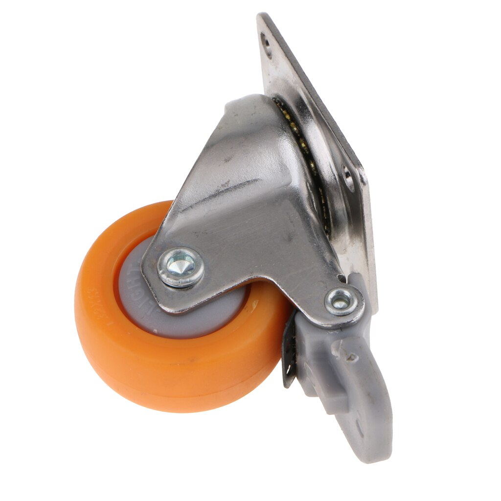 1.25 "Caster Räder Swivel W/Bremse Rollen Auf Polyurethan Räder