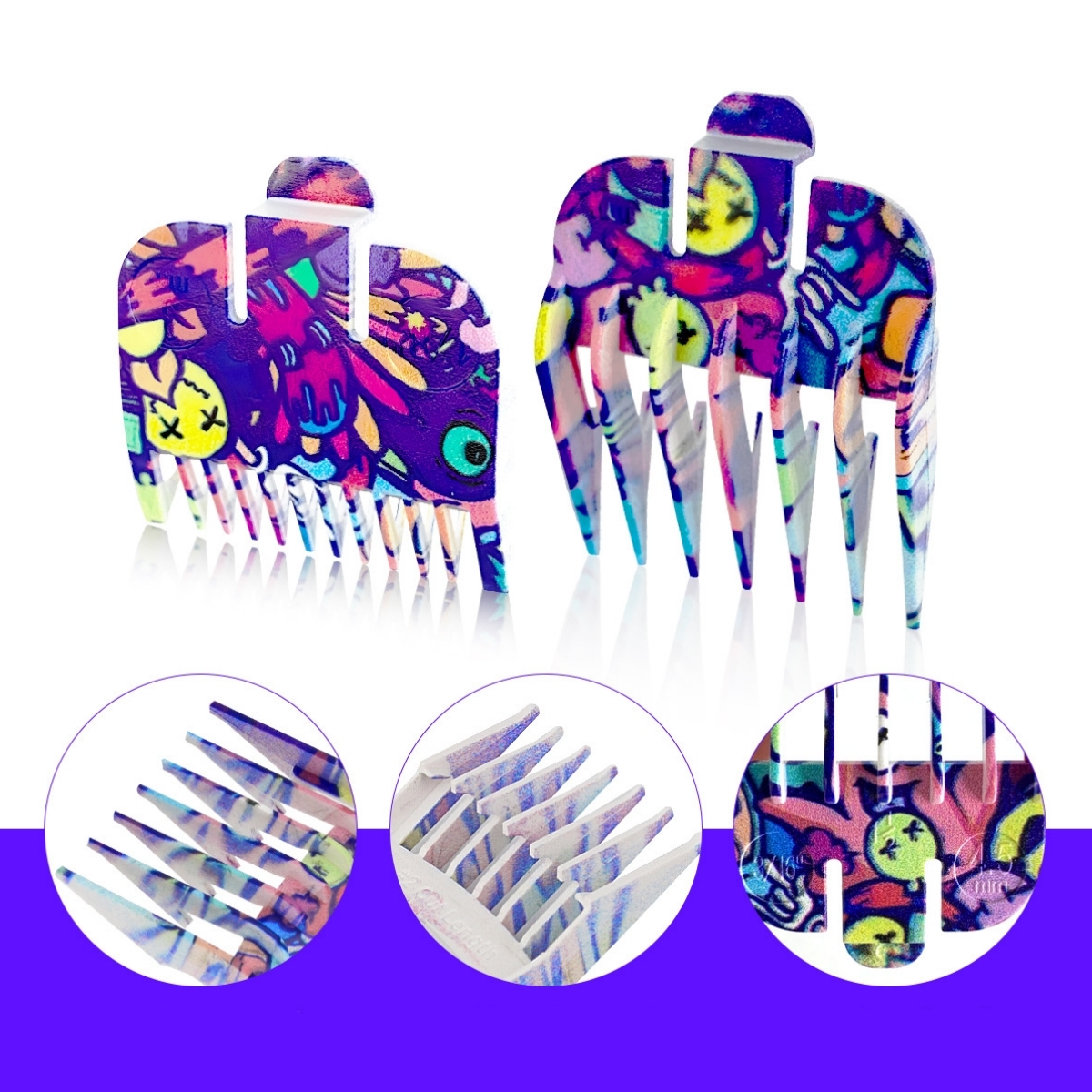 Graffiti tondeuse à cheveux gardes limite peigne pour Wahl Machine de coupe de cheveux Salon de coiffure Pro coupe de cheveux Guide peignes outils de coiffure