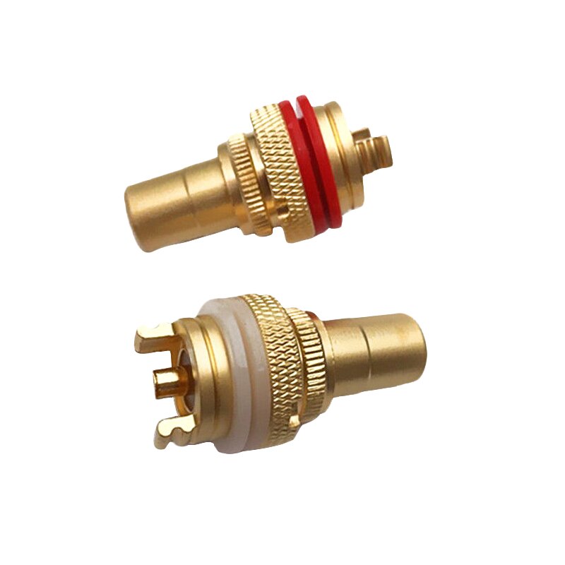 8pcs Red+White RCA Female Socket Chassis RCA CMC Female Connector Phono Copper Plug Amp HiFi