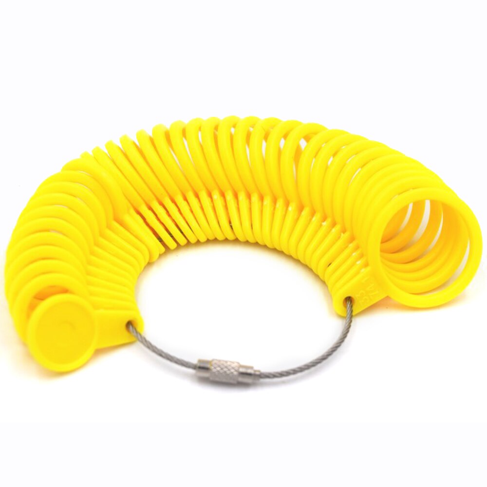 1 pierścionek zestawowy rozmiar biżuteria zestawy narzędzi pomiarowych plastikowy trzpień Stick Finger profesjonalne narzędzie kolorowe wygodne Charms , 5cm Dia.: 16