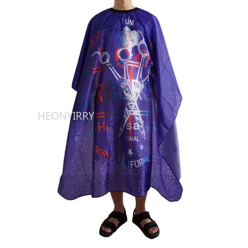 Cape de Coiffeur , Style Rétro pour Salon de coiffure, Accessoire en Tissu Imperméable pour Coupe de Cheveux, Barbe