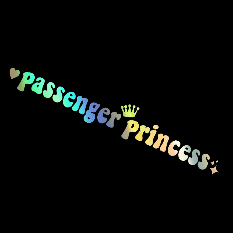 G216 15*2,3 CM pegatinas de princesa para pasajeros pegatinas creativas divertidas para espejos retrovisores de coche