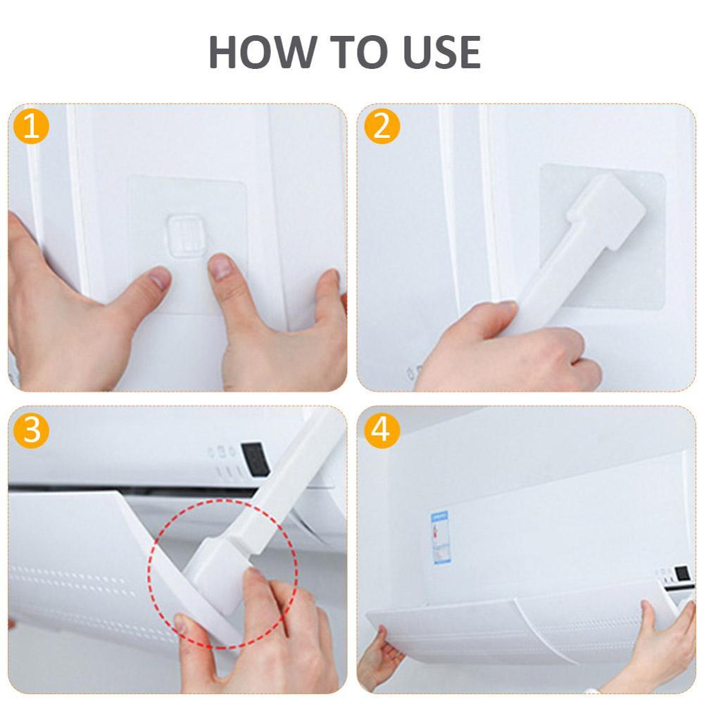 Air Conditioning Wind Shield Anti Direct Blowing Air Conditioner Cover Retractable Cold Home Air Conditioner Deflector Baffle