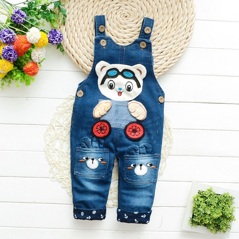 Bibicola 2020 primavera outono calças da criança criança infantil algodão denim macacão bebê meninos bib calças