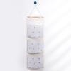 Organizador para cama y sofá, accesorio de almacenamiento con bolsillos para cabecera, colgador de pared, 3 bolsillos, para baño y bebé: D