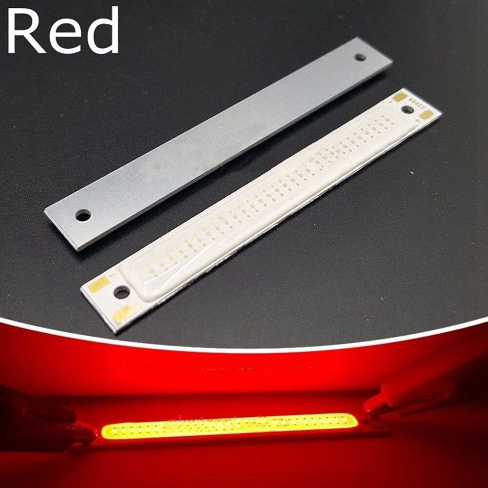 COB Chip luz tira de Panel LED 3W/1W 60x8mm DIY luces de suelo foco LED de fuente de Chip respetuoso del medio ambiente 3V Multicolor: Red / 3W