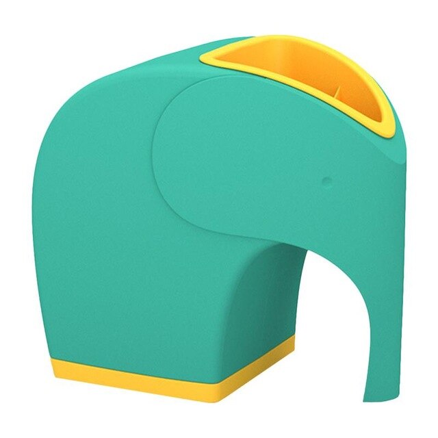 Home draw box bedroom multifunctional remote control storage box cute elephant tissue box living room Nordic style: Green