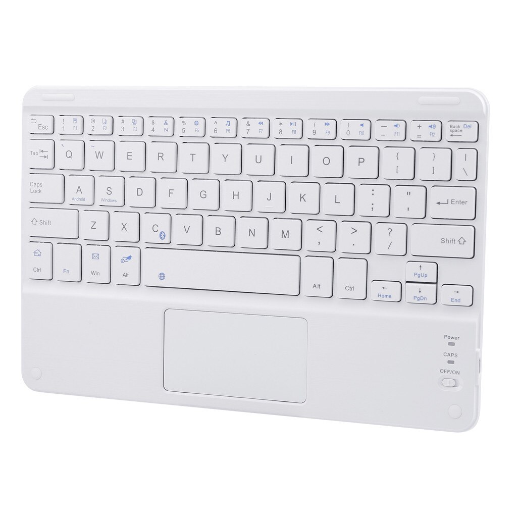 9 Cal bezprzewodowa Mini Bluetooth3.0 klawiatura Touchpad wsparcie Android przenośne akcesoria biurowe do komputerów stacjonarnych